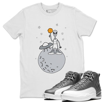 Jordan 12 Stealth Sneaker Match Tees Basketball Alien Sneaker Tees Jordan 12 Stealth Sneaker Release Tees Unisex Shirts