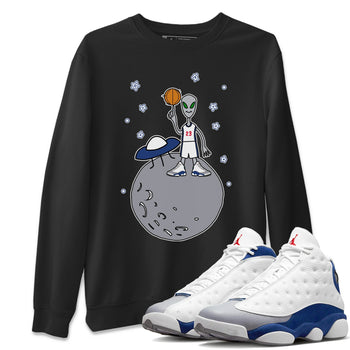 Jordan 13 French Blue Sneaker Match Tees Basketball Alien Sneaker Tees Jordan 13 French Blue Sneaker Release Tees Unisex Shirts