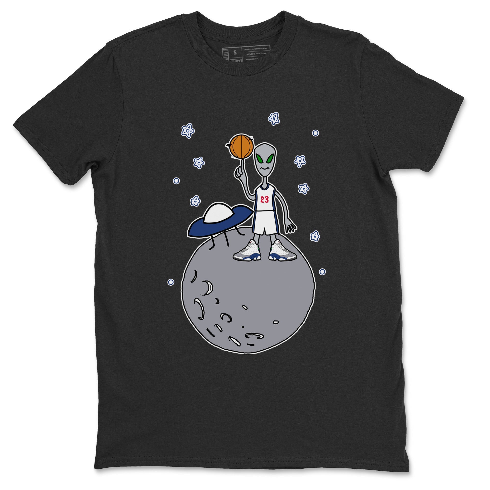 Jordan 13 French Blue Sneaker Match Tees Basketball Alien Sneaker Tees Jordan 13 French Blue Sneaker Release Tees Unisex Shirts