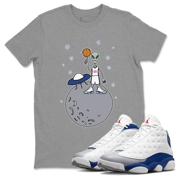 Jordan 13 French Blue Sneaker Match Tees Basketball Alien Sneaker Tees Jordan 13 French Blue Sneaker Release Tees Unisex Shirts