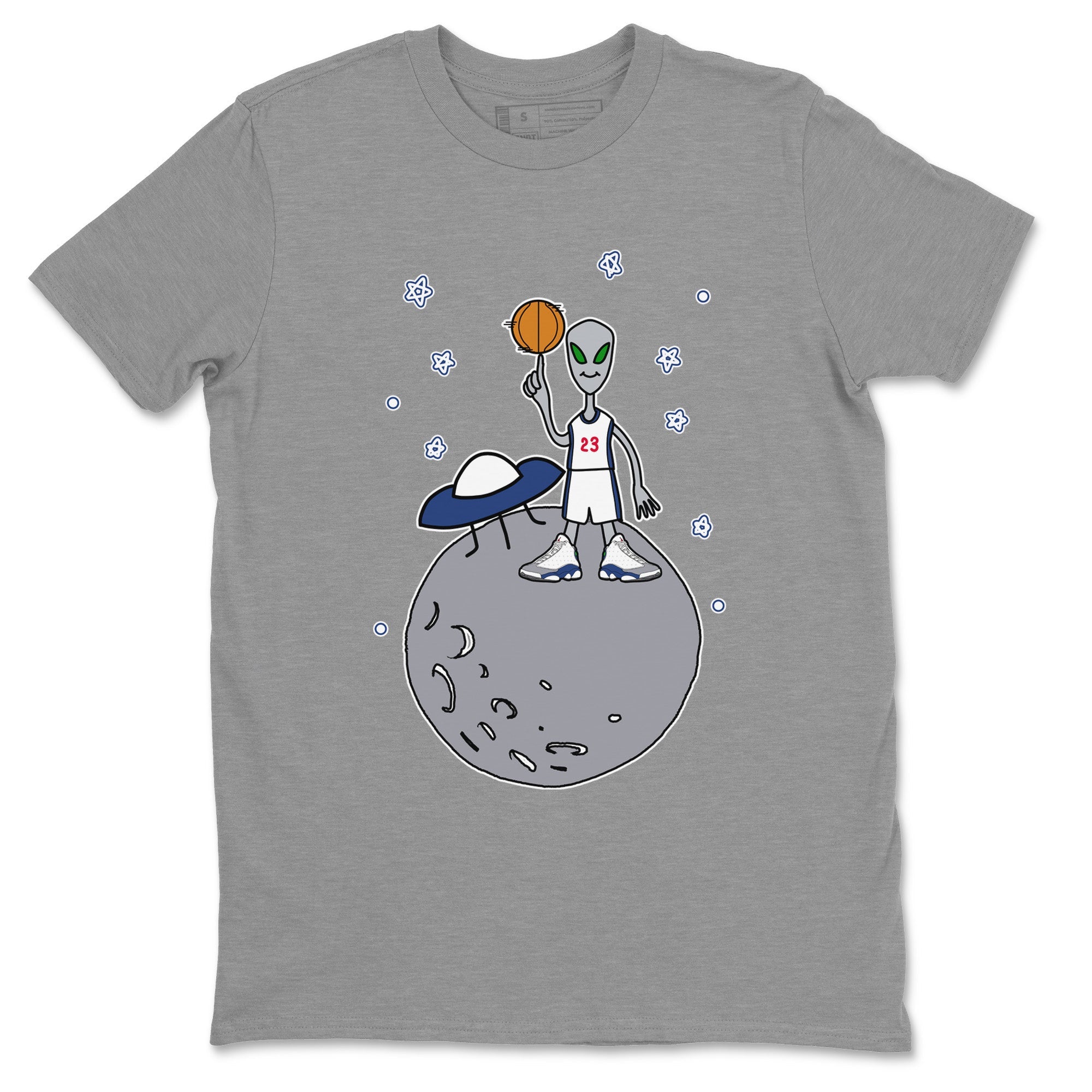 Jordan 13 French Blue Sneaker Match Tees Basketball Alien Sneaker Tees Jordan 13 French Blue Sneaker Release Tees Unisex Shirts
