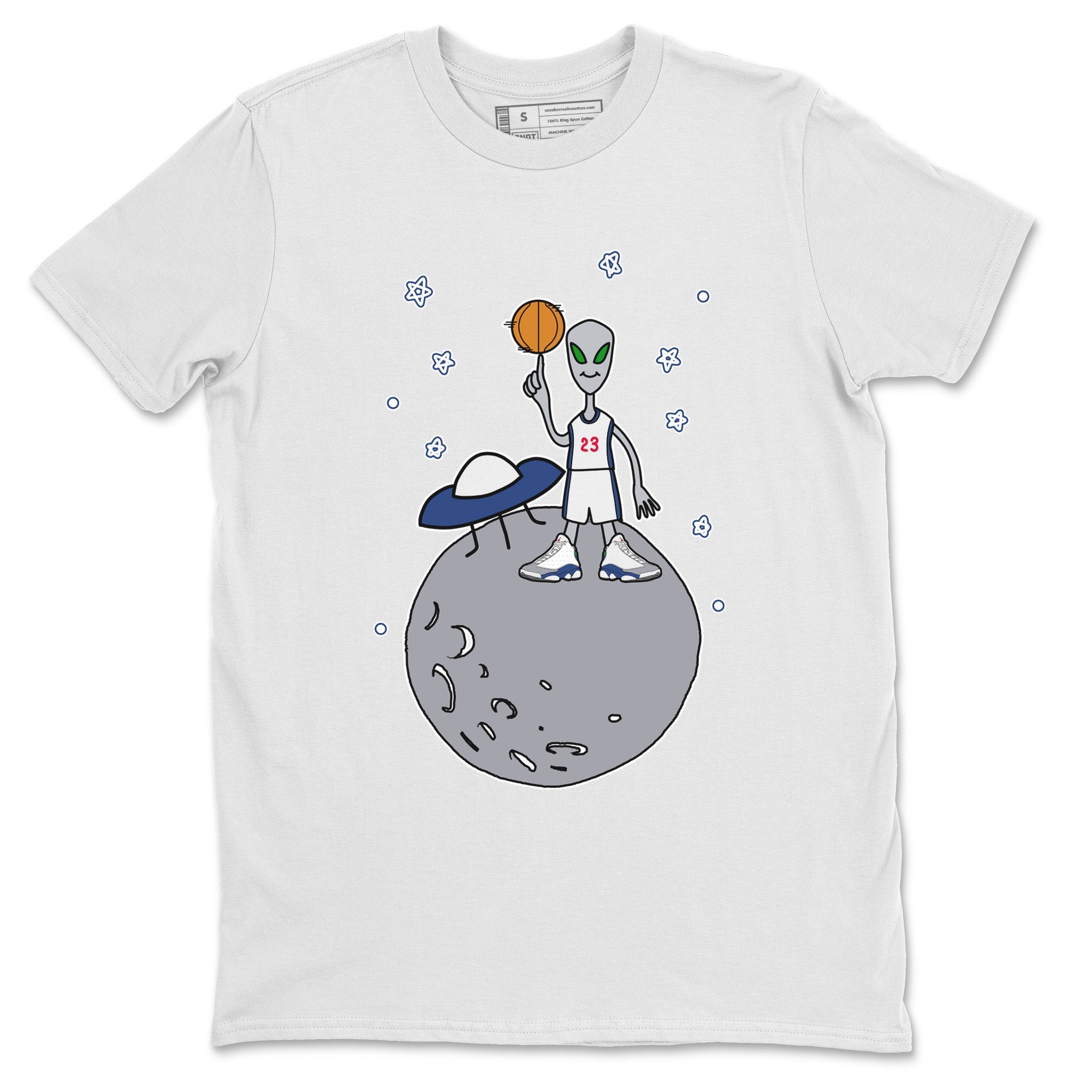 Jordan 13 French Blue Sneaker Match Tees Basketball Alien Sneaker Tees Jordan 13 French Blue Sneaker Release Tees Unisex Shirts
