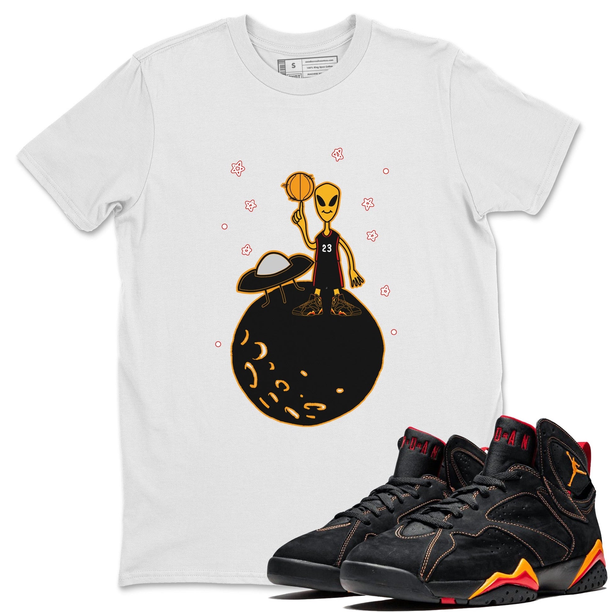 Jordan 7 Citrus Sneaker Match Tees Basketball Alien Sneaker Tees Jordan 7 Citrus Sneaker Release Tees Unisex Shirts