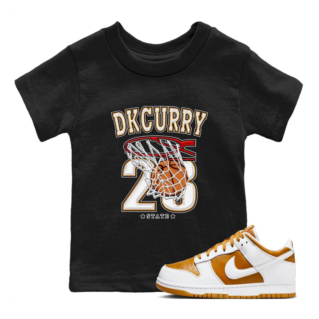 Basketball sneaker match tees to Dark Curry Reverse Curry street fashion brand for shirts to match Jordans SNRT Sneaker Tees Dunk Dark Curry unisex t-shirt Black 1 youth shirt