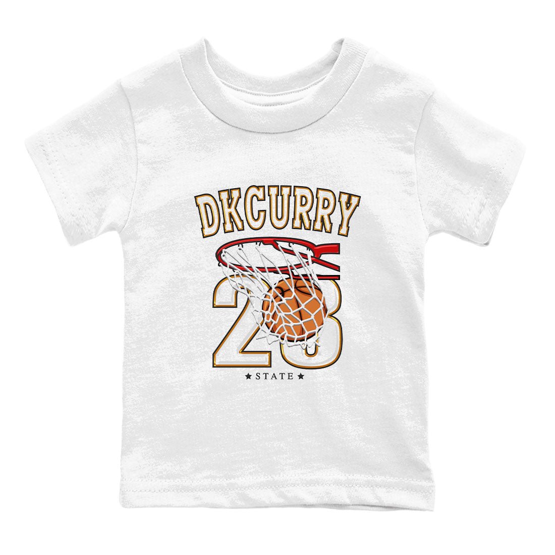 Basketball sneaker match tees to Dark Curry Reverse Curry street fashion brand for shirts to match Jordans SNRT Sneaker Tees Dunk Dark Curry unisex t-shirt White 2 youth shirt