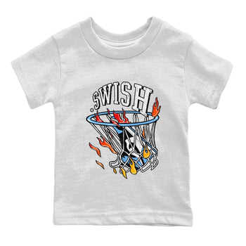 Air Jordan 1 Retro High OG UNC Toe Shirt to match Jordans Basketball Hoop Sneaker Tees Air Jordan 1 High OG UNC Toe Tees Kids and Baby Tees White 2