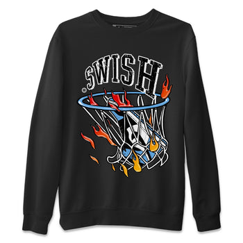Air Jordan 1 Retro High OG UNC Toe Shirt to match Jordans Basketball Hoop Sneaker Tees Air Jordan 1 High OG UNC Toe Tees Crew Neck T-Shirts Black 2