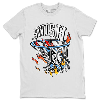 Air Jordan 1 Retro High OG UNC Toe Shirt to match Jordans Basketball Hoop Sneaker Tees Air Jordan 1 High OG UNC Toe Tees Crew Neck T-Shirts White 2