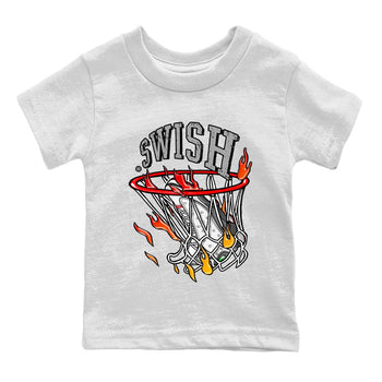 Air Jordan 13 Wolf Grey Sneaker Match Tees Basketball Hoop Sneaker Tees Air Jordan 13 Retro Wolf Grey T-Shirt Kids Shirts White 2