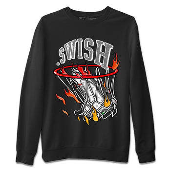 Air Jordan 13 Wolf Grey Sneaker Match Tees Basketball Hoop Sneaker Tees Air Jordan 13 Retro Wolf Grey T-Shirt Unisex Shirts Black 2
