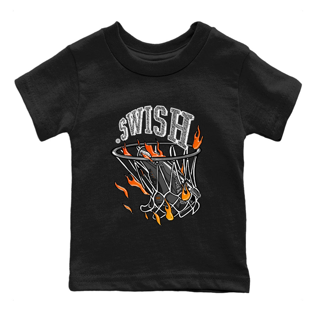 Air Jordan 3 Retro Fear shirt to match jordans Basketball Hoop sneaker tees Air Jordan 3 Fear SNRT Sneaker Release Tees Baby Toddler Black 2 T-Shirt