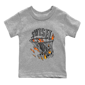 Air Jordan 3 Retro Fear shirt to match jordans Basketball Hoop sneaker tees Air Jordan 3 Fear SNRT Sneaker Release Tees Baby Toddler Heather Grey 2 T-Shirt