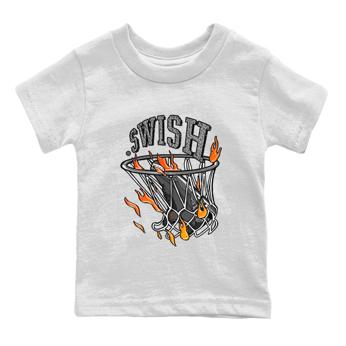 Air Jordan 3 Retro Fear shirt to match jordans Basketball Hoop sneaker tees Air Jordan 3 Fear SNRT Sneaker Release Tees Baby Toddler White 2 T-Shirt