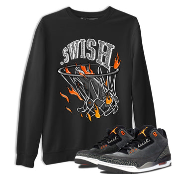 Air Jordan 3 Retro Fear shirt to match jordans Basketball Hoop sneaker tees Air Jordan 3 Fear SNRT Sneaker Release Tees Unisex Black 1 T-Shirt