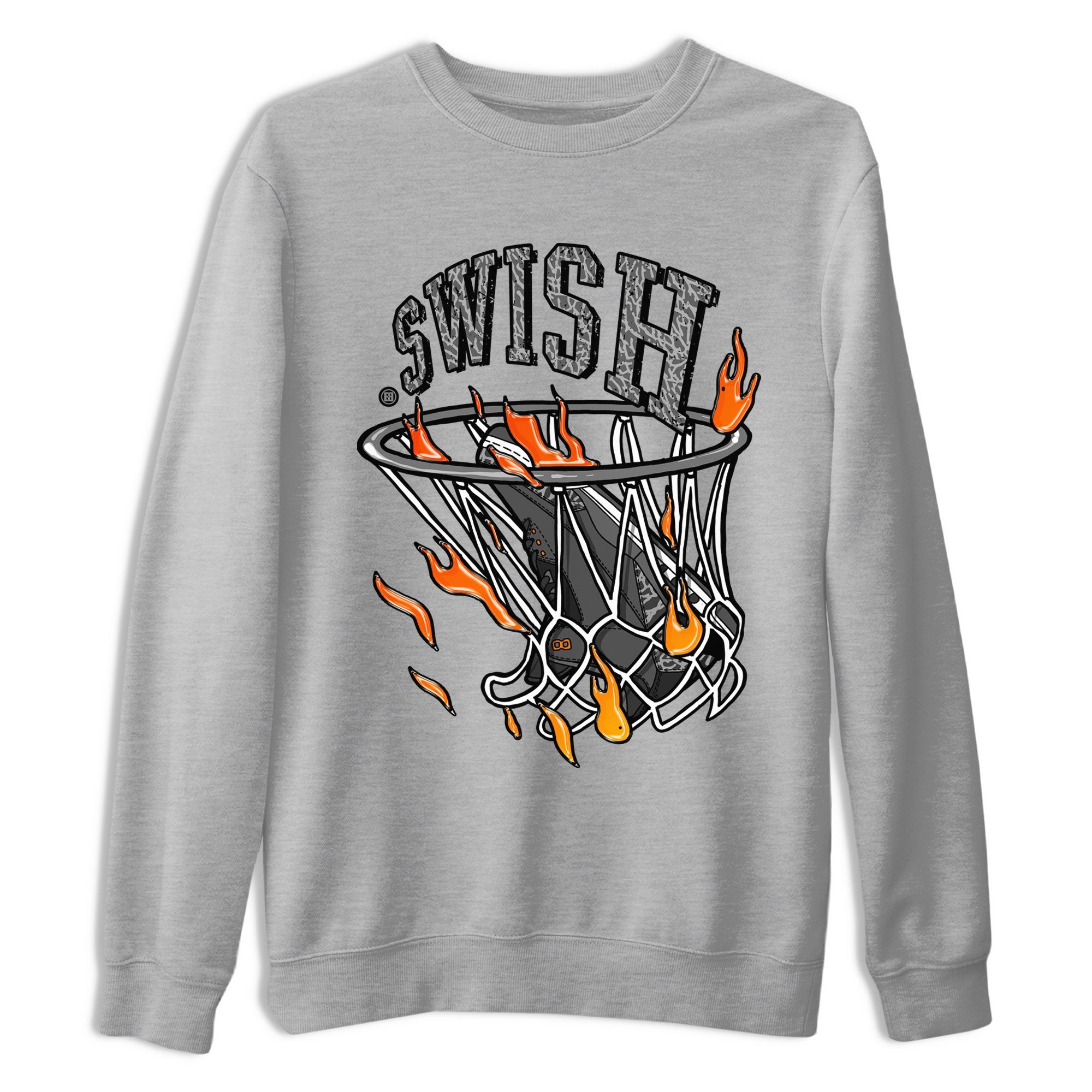 Air Jordan 3 Retro Fear shirt to match jordans Basketball Hoop sneaker tees Air Jordan 3 Fear SNRT Sneaker Release Tees Unisex Heather Grey 2 T-Shirt