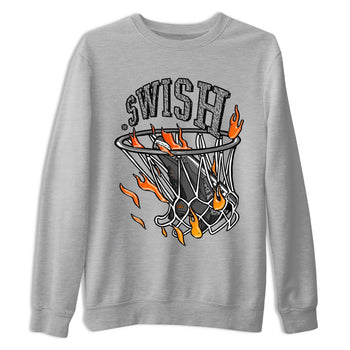 Air Jordan 3 Retro Fear shirt to match jordans Basketball Hoop sneaker tees Air Jordan 3 Fear SNRT Sneaker Release Tees Unisex Heather Grey 2 T-Shirt