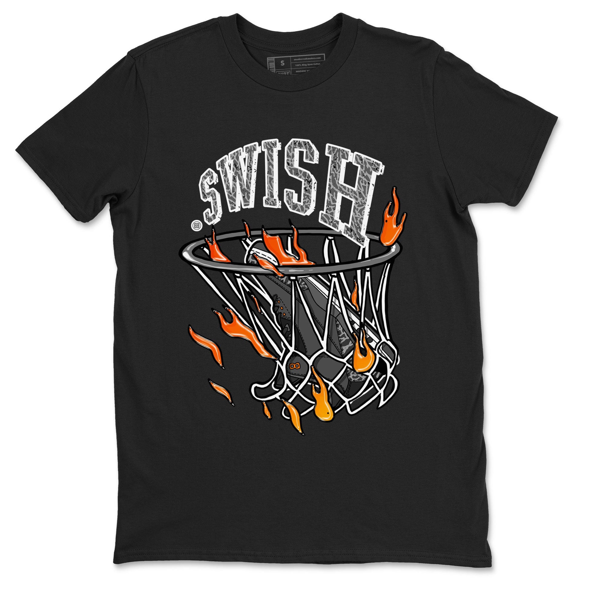Air Jordan 3 Retro Fear shirt to match jordans Basketball Hoop sneaker tees Air Jordan 3 Fear SNRT Sneaker Release Tees Unisex Black 2 T-Shirt