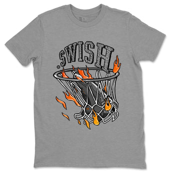 Air Jordan 3 Retro Fear shirt to match jordans Basketball Hoop sneaker tees Air Jordan 3 Fear SNRT Sneaker Release Tees Unisex Heather Grey 2 T-Shirt