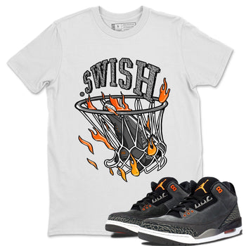 Air Jordan 3 Retro Fear shirt to match jordans Basketball Hoop sneaker tees Air Jordan 3 Fear SNRT Sneaker Release Tees Unisex White 1 T-Shirt
