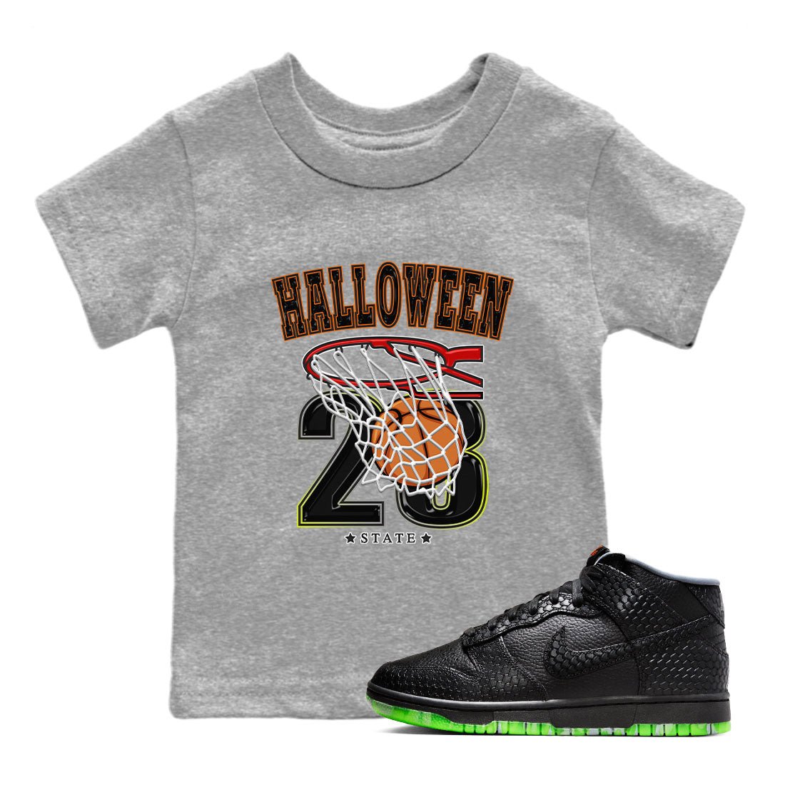 Nike Dunk Mid Premium shirt to match jordans Basketball sneaker tees Nike Dunk Mid Halloween SNRT Sneaker Tees Sneaker Matching Clothing Brand Baby Toddler Heather Grey 1 T-Shirt