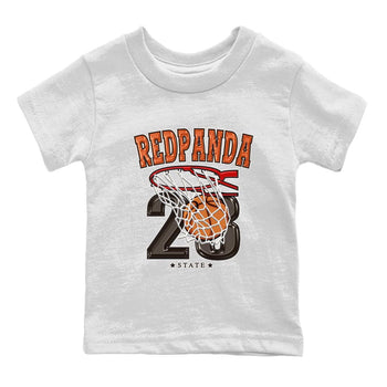 Nike Low Dunk Red Panda shirt to match jordans Basketball sneaker tees Nike Dunk Red Panda SNRT Sneaker Tees Baby Toddler White 2 T-Shirt