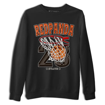 Nike Low Dunk Red Panda shirt to match jordans Basketball sneaker tees Nike Dunk Red Panda SNRT Sneaker Tees Unisex Streetwear Clothing Black 2 T-Shirt