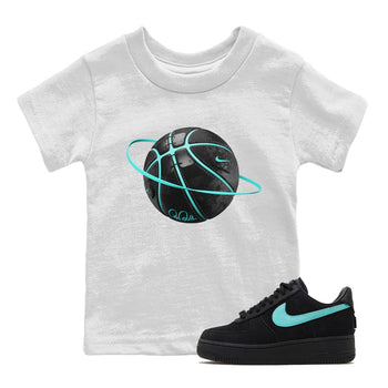 Air Force 1 Tiffany Sneaker Match Tees Basketball planet Sneaker Tees Nike Tiffany AF1Sneaker Release Tees Kids Shirts White 1