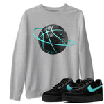 Air Force 1 Tiffany Sneaker Match Tees Basketball planet Sneaker Tees Nike Tiffany AF1Sneaker Release Tees Unisex Shirts Heather Grey 1