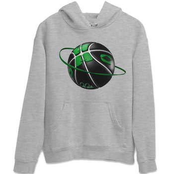 Air Jordan 1 Celtics Sneaker Match Tees Basketball Planet Sneaker Tees AJ1 High OG Lucky Green Sneaker Release Tees Unisex Shirts Heather Grey 2