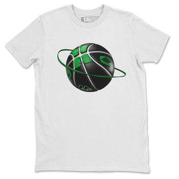Air Jordan 1 Celtics Sneaker Match Tees Basketball Planet Sneaker Tees AJ1 High OG Lucky Green Sneaker Release Tees Unisex Shirts White 2