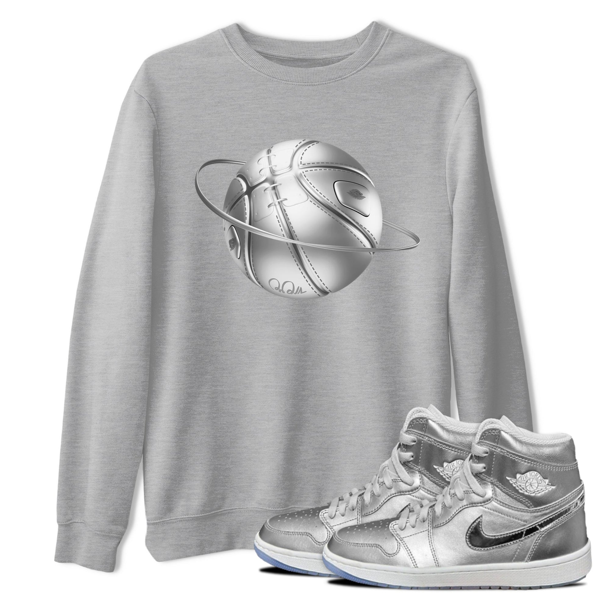 Air Jordan 1 Gift Giving shirt to match jordans Basketball Planet sneaker tees AJ1 Gift Giving SNRT Sneaker Release Tees Unisex Heather Grey 1 T-Shirt