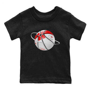 Jordan 1 Low University Red shirt to match jordans Basketball Planet sneakertees AJ1 Low University Red SNRT Sneaker Release Tees Baby Toddler Black 2 T-Shirt