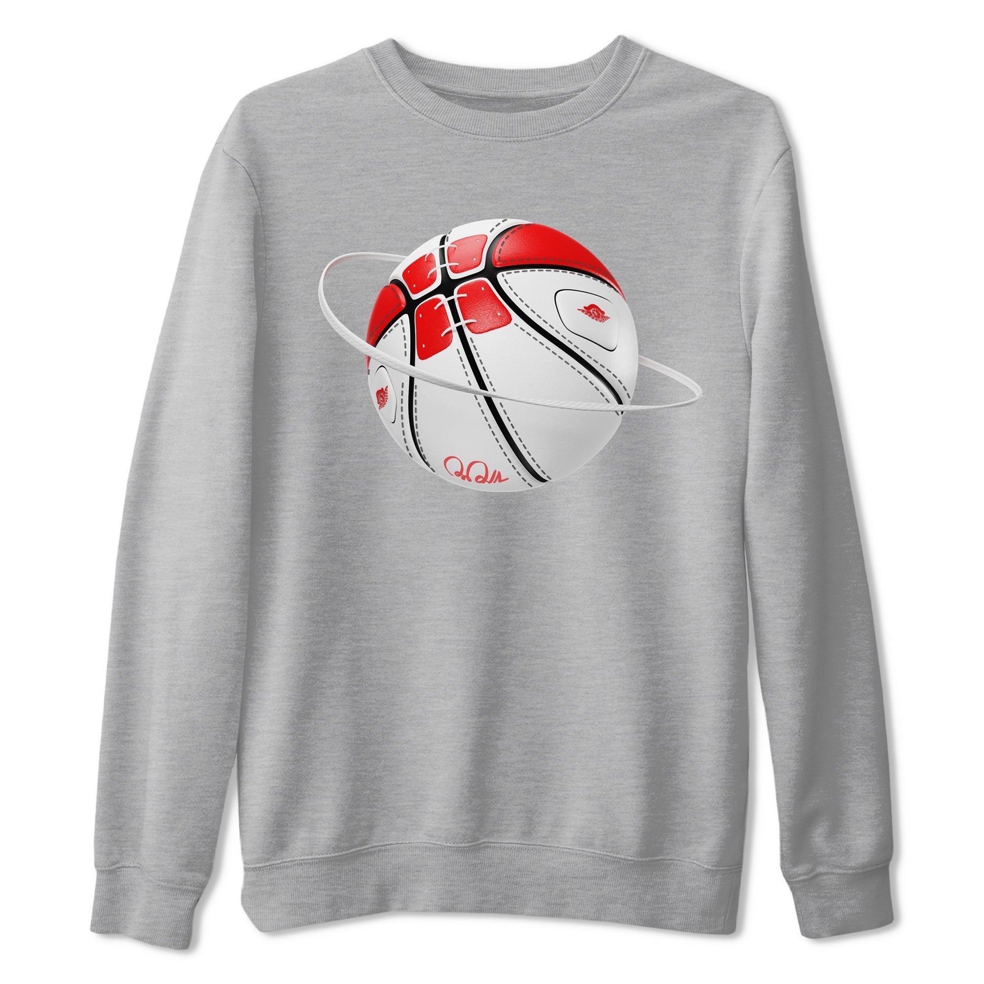 Jordan 1 Low University Red shirt to match jordans Basketball Planet sneakertees AJ1 Low University Red SNRT Sneaker Release Tees Unisex Heather Grey 2 T-Shirt
