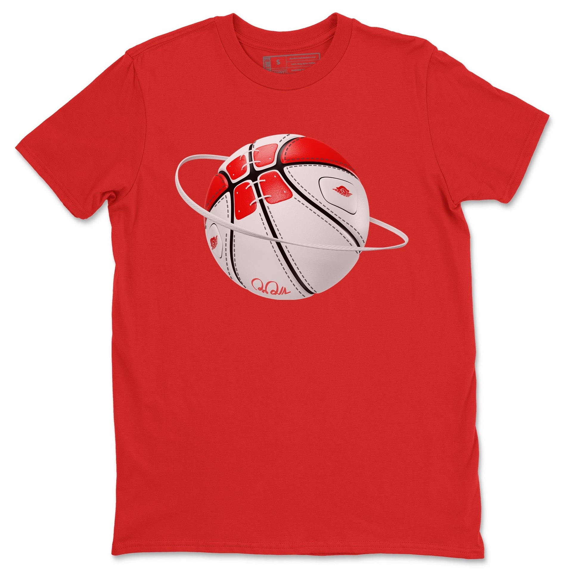 Jordan 1 Low University Red shirt to match jordans Basketball Planet sneakertees AJ1 Low University Red SNRT Sneaker Release Tees Unisex Red 2 T-Shirt