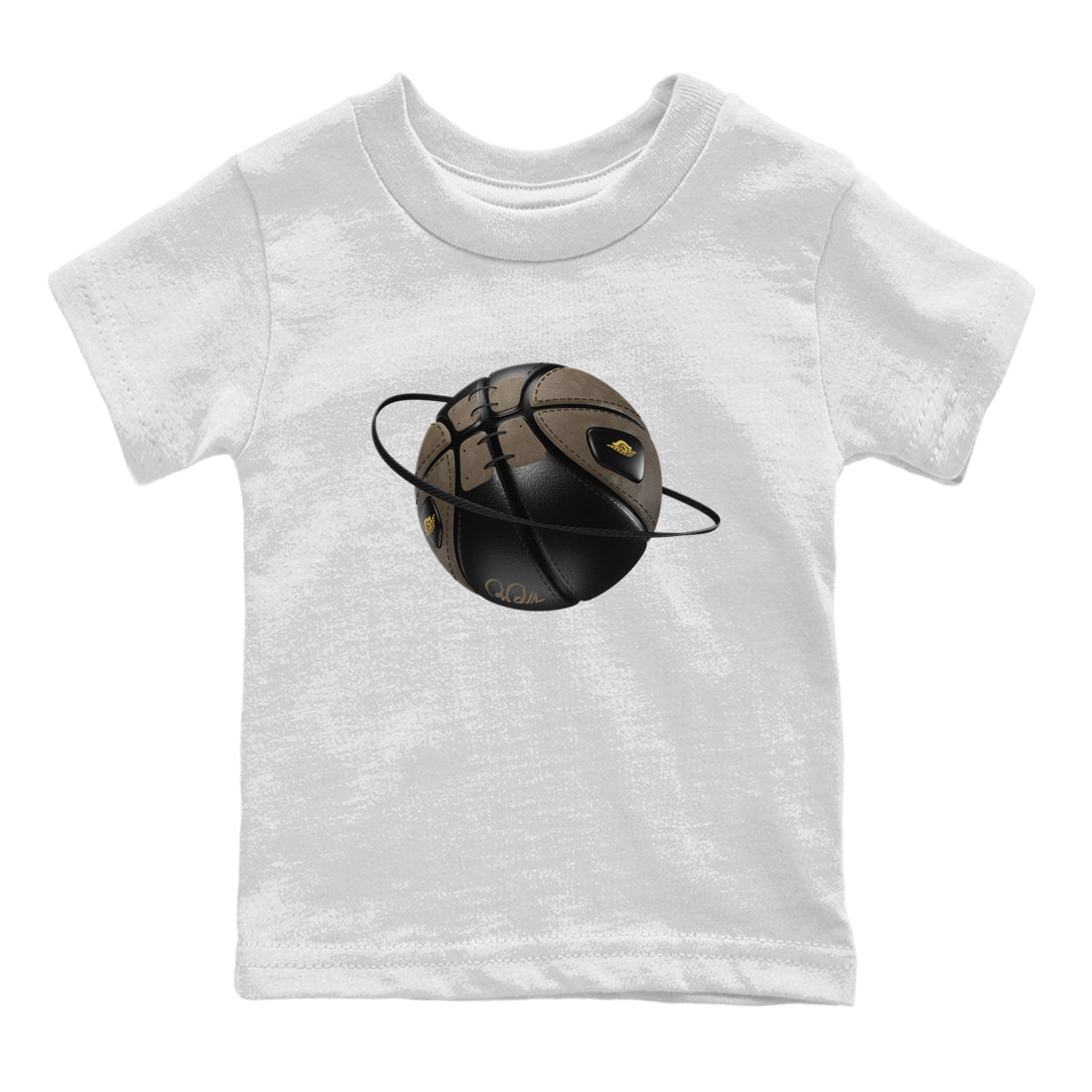 Air Jordan 1 Palomino shirt to match jordans Basketball Planet sneaker tees AJ1 High Palomino SNRT Sneaker Release Tees Baby Toddler White 2 T-Shirt