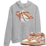 Air Jordan 1 Praline shirt to match jordans Basketball Planet sneaker tees AJ1Praline SNRT Sneaker Release Tees Unisex Heather Grey 1 T-Shirt