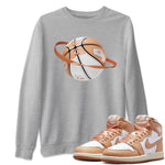 Air Jordan 1 Praline shirt to match jordans Basketball Planet sneaker tees AJ1Praline SNRT Sneaker Release Tees Unisex Heather Grey 1 T-Shirt