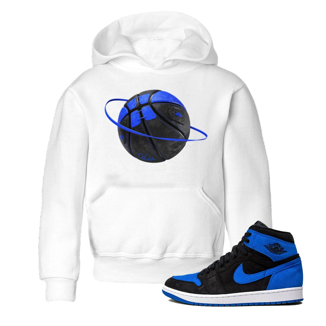 Air Jordan 1 Royal Reimagined shirt to match jordans Basketball Planet sneaker tees AJ1 OG HIGH Royal Reimagined SNRT Sneaker Release Tees Baby Toddler White 1 T-Shirt