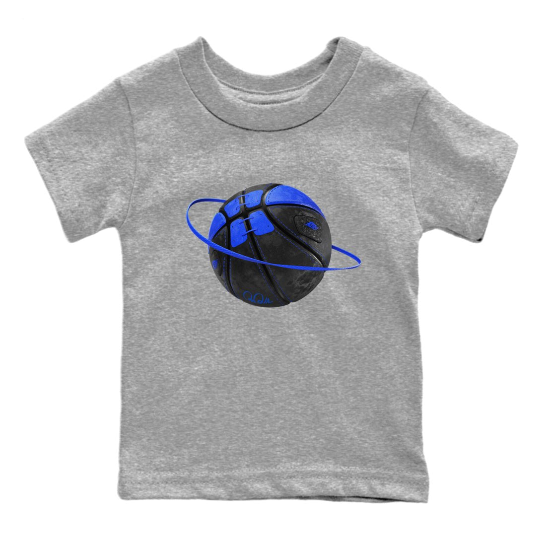 Air Jordan 1 Royal Reimagined shirt to match jordans Basketball Planet sneaker tees AJ1 OG HIGH Royal Reimagined SNRT Sneaker Release Tees Baby Toddler Heather Grey 2 T-Shirt