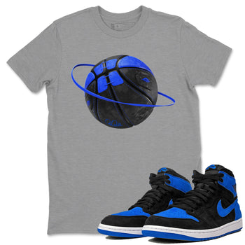 Air Jordan 1 Royal Reimagined shirt to match jordans Basketball Planet sneaker tees AJ1 OG HIGH Royal Reimagined SNRT Sneaker Release Tees Unisex Heather Grey 1 T-Shirt