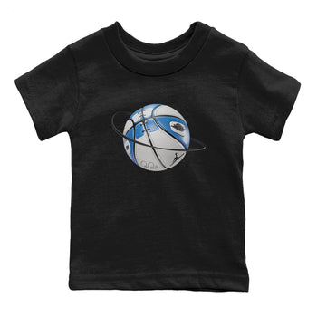 Air Jordan 1 Travis Scott Fragment Sneaker Match Tees Basketball Planet Sneaker Tees AJ1 OG High Travis Scott Fragment Sneaker Release Tees Kids Shirts Black 2