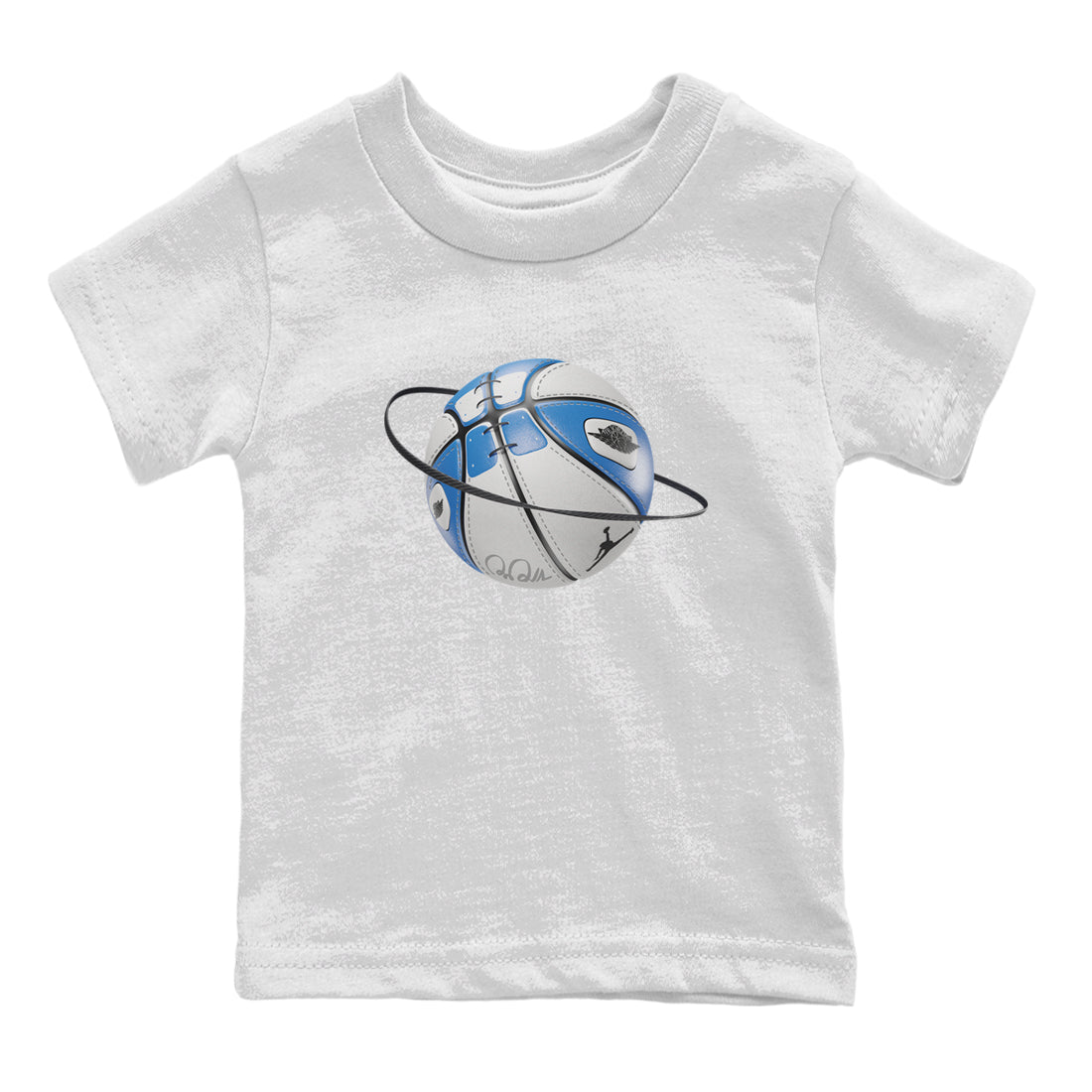 Air Jordan 1 Travis Scott Fragment Sneaker Match Tees Basketball Planet Sneaker Tees AJ1 OG High Travis Scott Fragment Sneaker Release Tees Kids Shirts White 2
