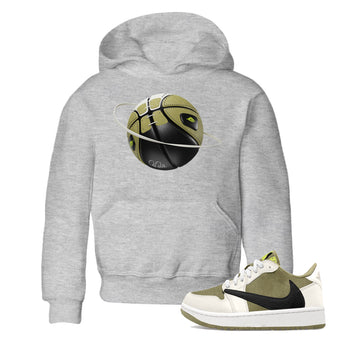 Air Jordan 1 Travis Scott Golf shirt to match jordans Basketball Planet sneaker tees AJ1 lowTravis Scott Golf SNRT Sneaker Release Tees Baby Toddler Heather Grey 1 T-Shirt