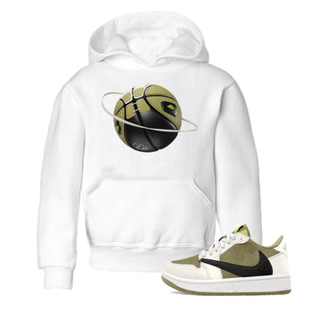 Air Jordan 1 Travis Scott Golf shirt to match jordans Basketball Planet sneaker tees AJ1 lowTravis Scott Golf SNRT Sneaker Release Tees Baby Toddler White 1 T-Shirt