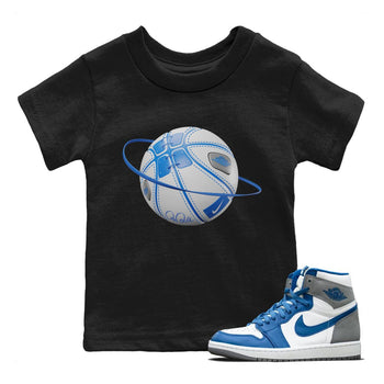 Jordan 1 True Blue Sneaker Match Tees Basketball Planet Sneaker Tees Jordan 1 True Blue Sneaker Release Tees Kids Shirts
