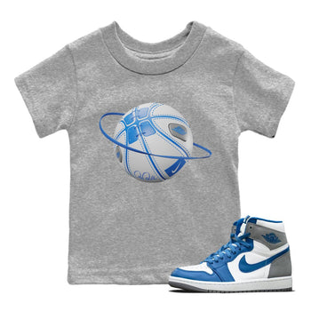 Jordan 1 True Blue Sneaker Match Tees Basketball Planet Sneaker Tees Jordan 1 True Blue Sneaker Release Tees Kids Shirts