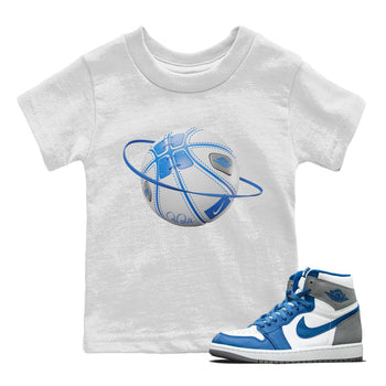 Jordan 1 True Blue Sneaker Match Tees Basketball Planet Sneaker Tees Jordan 1 True Blue Sneaker Release Tees Kids Shirts