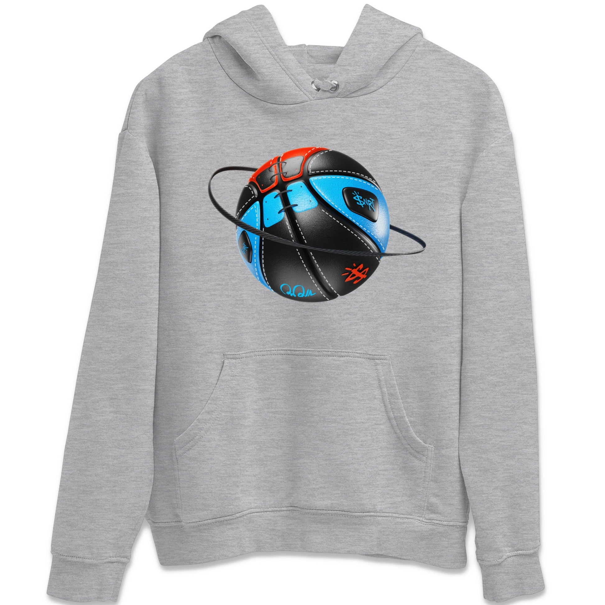 Air Jordan 1 UNC to Chicago Sneaker Match Tees Basketball Planet Sneaker Tees AJ1 UNC to Chicago Sneaker Release Tees Unisex Shirts Heather Grey 2