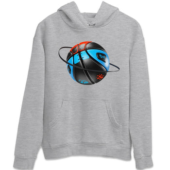 Air Jordan 1 UNC to Chicago Sneaker Match Tees Basketball Planet Sneaker Tees AJ1 UNC to Chicago Sneaker Release Tees Unisex Shirts Heather Grey 2