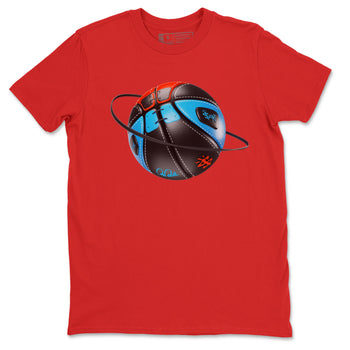 Air Jordan 1 UNC to Chicago Sneaker Match Tees Basketball Planet Sneaker Tees AJ1 UNC to Chicago Sneaker Release Tees Unisex Shirts Red 2